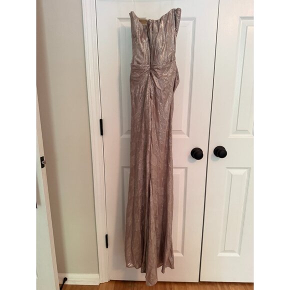 House of CB Persephone gold chiffon mesh strapless corset maxi dress XS - Picture 10 of 12